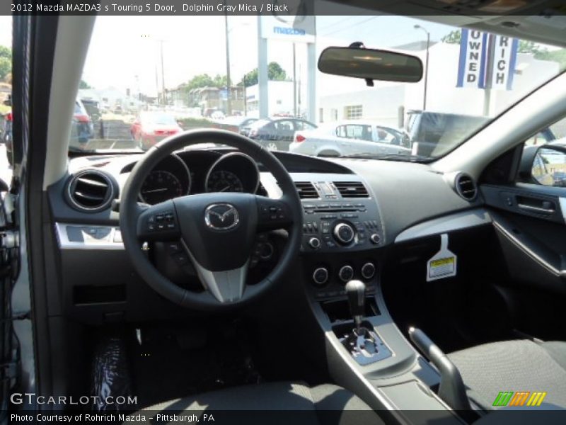 Dolphin Gray Mica / Black 2012 Mazda MAZDA3 s Touring 5 Door