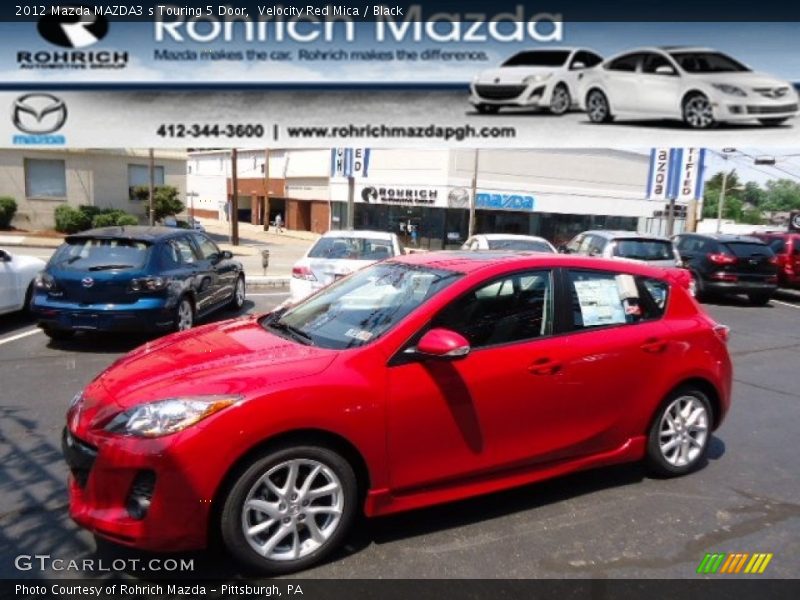 Velocity Red Mica / Black 2012 Mazda MAZDA3 s Touring 5 Door