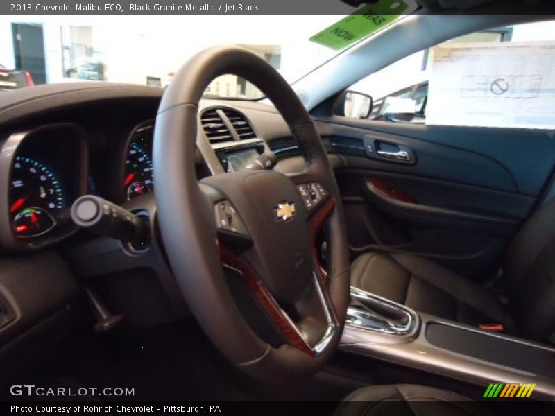 Black Granite Metallic / Jet Black 2013 Chevrolet Malibu ECO