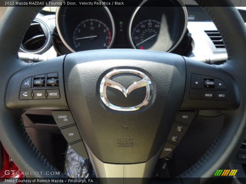 Velocity Red Mica / Black 2012 Mazda MAZDA3 s Touring 5 Door