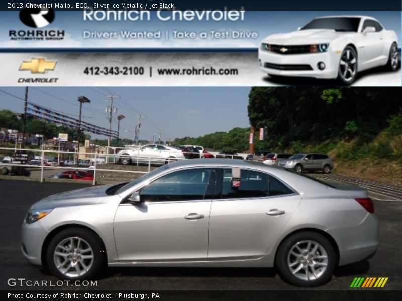 Silver Ice Metallic / Jet Black 2013 Chevrolet Malibu ECO