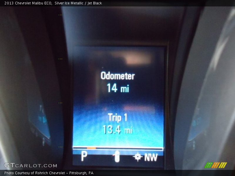 Silver Ice Metallic / Jet Black 2013 Chevrolet Malibu ECO