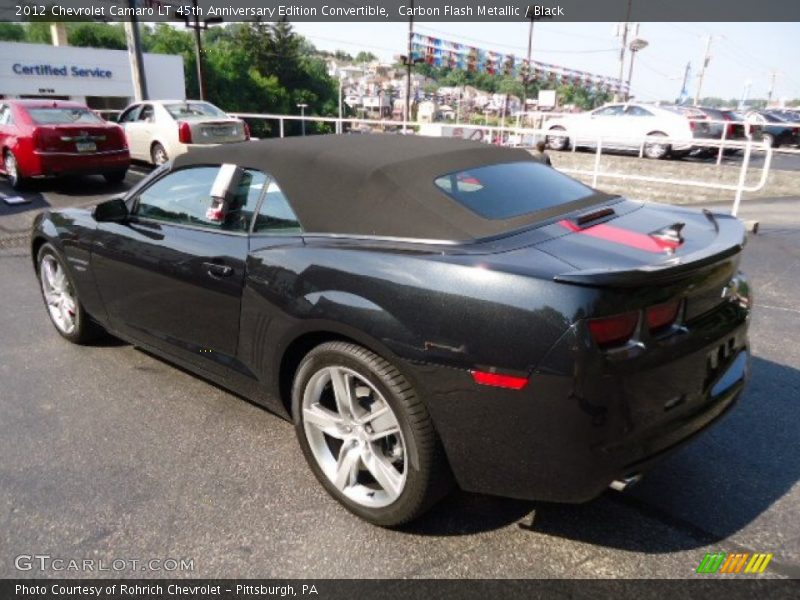Carbon Flash Metallic / Black 2012 Chevrolet Camaro LT 45th Anniversary Edition Convertible