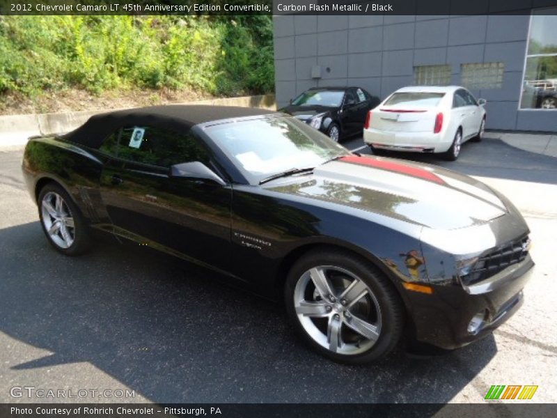 Carbon Flash Metallic / Black 2012 Chevrolet Camaro LT 45th Anniversary Edition Convertible