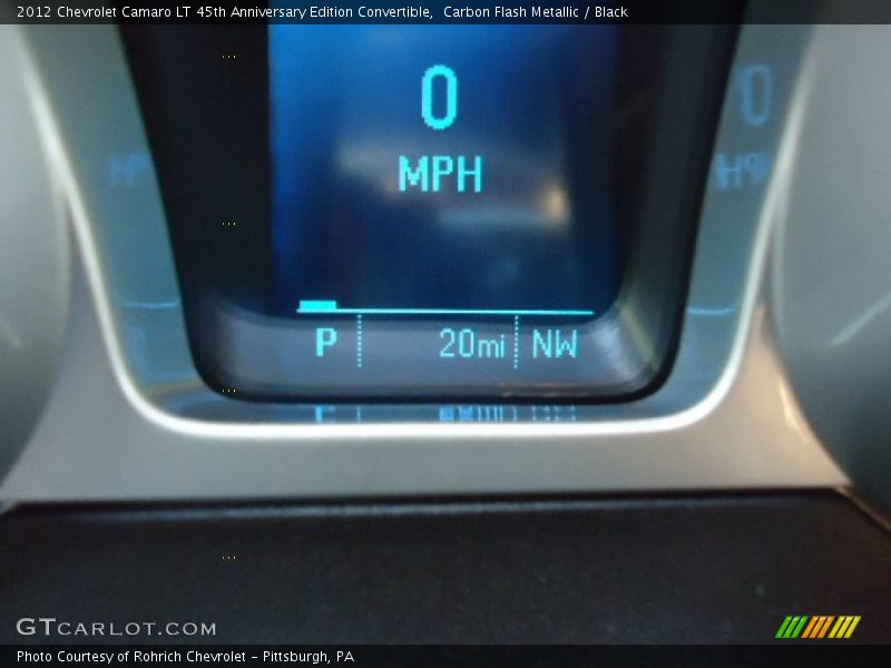 Carbon Flash Metallic / Black 2012 Chevrolet Camaro LT 45th Anniversary Edition Convertible