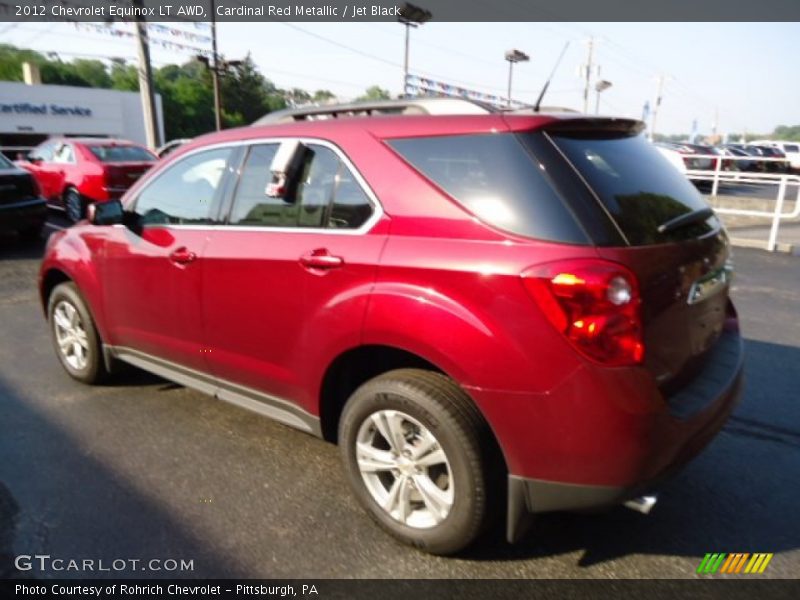 Cardinal Red Metallic / Jet Black 2012 Chevrolet Equinox LT AWD