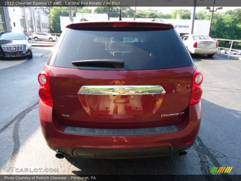 Cardinal Red Metallic / Jet Black 2012 Chevrolet Equinox LT AWD