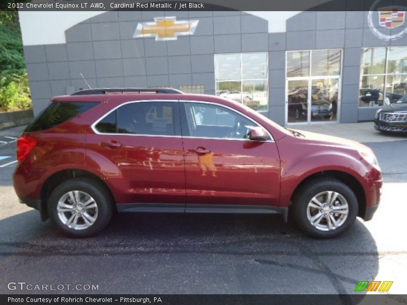Cardinal Red Metallic / Jet Black 2012 Chevrolet Equinox LT AWD
