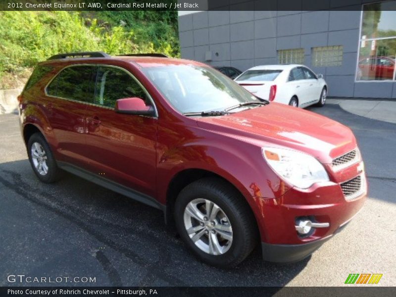 Cardinal Red Metallic / Jet Black 2012 Chevrolet Equinox LT AWD