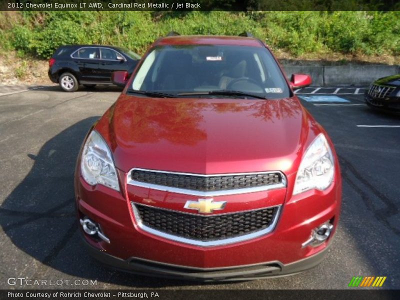 Cardinal Red Metallic / Jet Black 2012 Chevrolet Equinox LT AWD