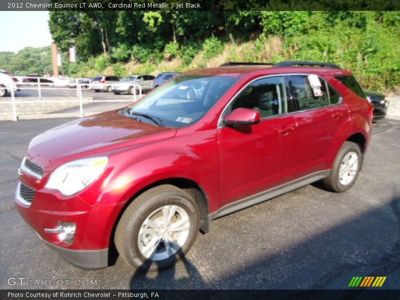 Cardinal Red Metallic / Jet Black 2012 Chevrolet Equinox LT AWD