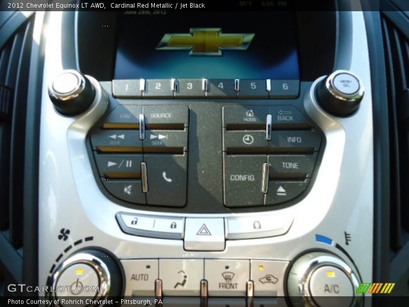 Cardinal Red Metallic / Jet Black 2012 Chevrolet Equinox LT AWD