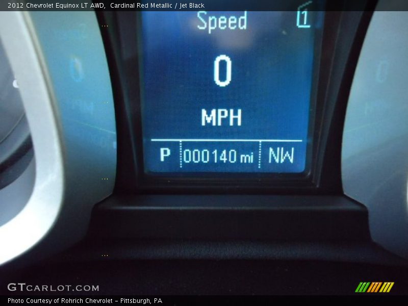 Cardinal Red Metallic / Jet Black 2012 Chevrolet Equinox LT AWD
