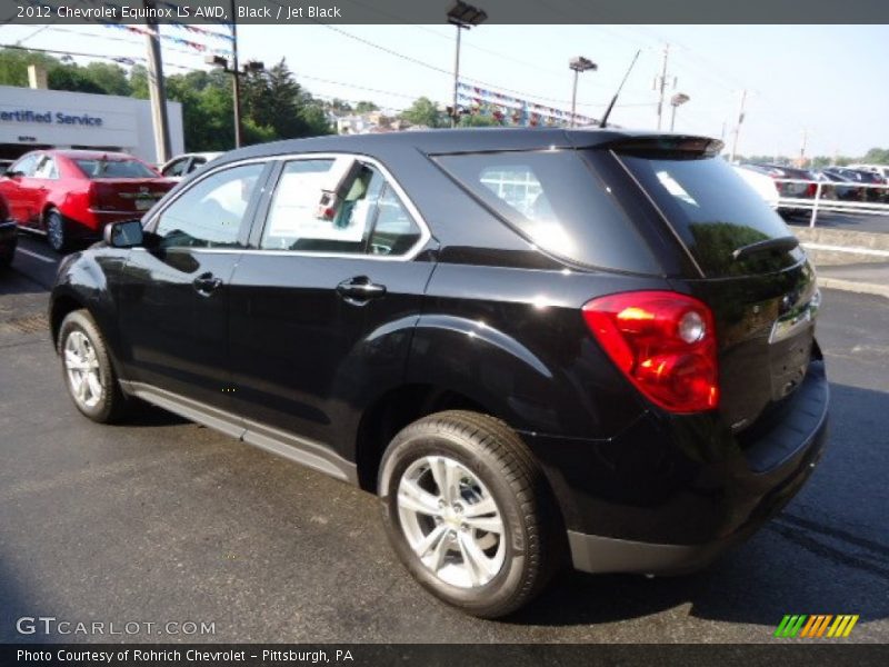 Black / Jet Black 2012 Chevrolet Equinox LS AWD