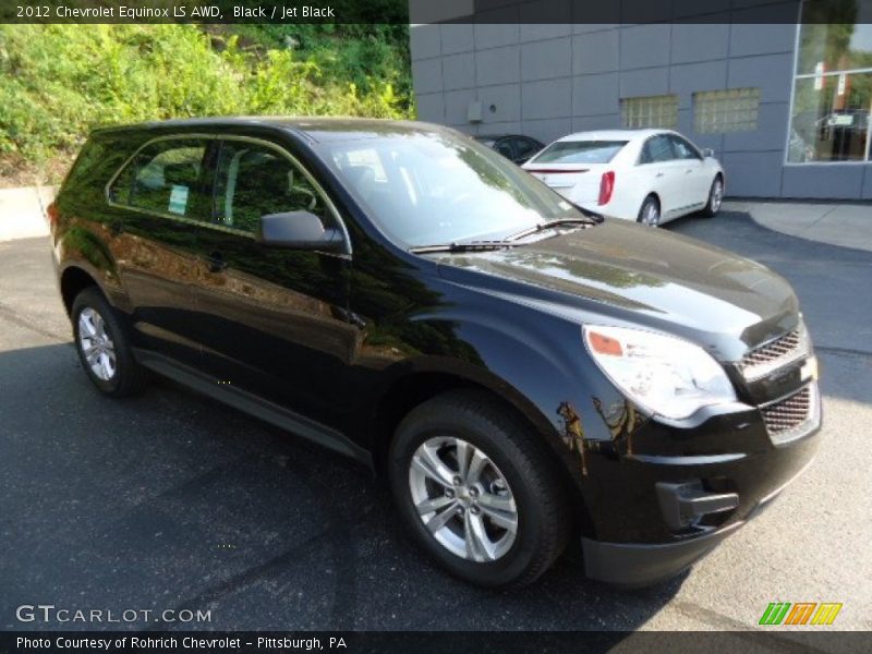 Black / Jet Black 2012 Chevrolet Equinox LS AWD