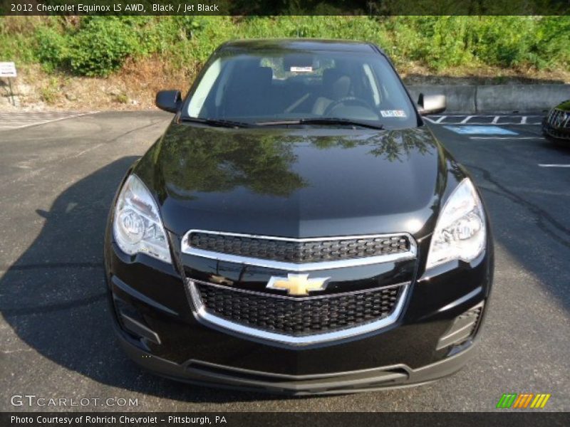 Black / Jet Black 2012 Chevrolet Equinox LS AWD