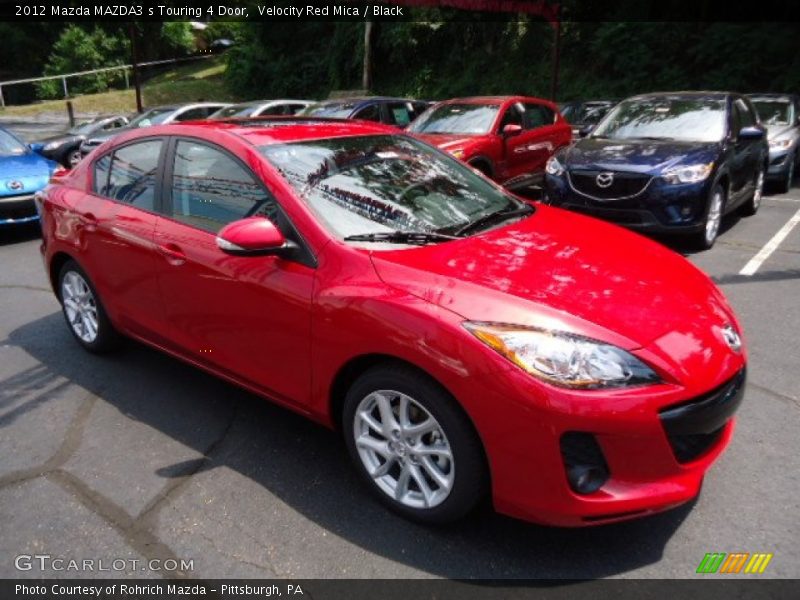 Velocity Red Mica / Black 2012 Mazda MAZDA3 s Touring 4 Door