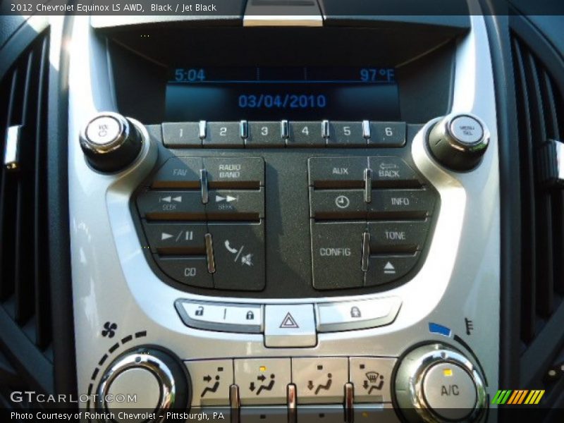 Black / Jet Black 2012 Chevrolet Equinox LS AWD