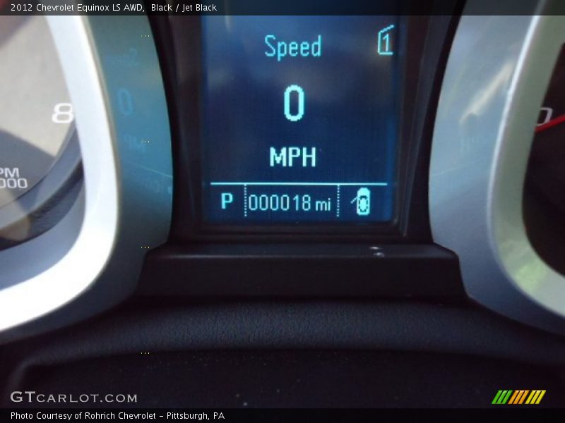 Black / Jet Black 2012 Chevrolet Equinox LS AWD