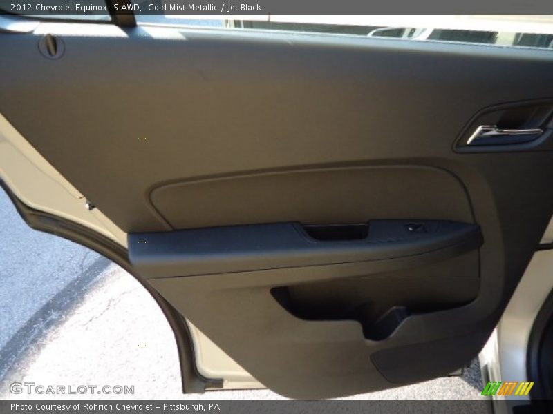 Gold Mist Metallic / Jet Black 2012 Chevrolet Equinox LS AWD