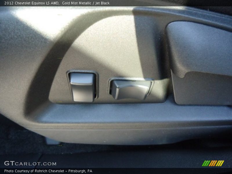 Gold Mist Metallic / Jet Black 2012 Chevrolet Equinox LS AWD