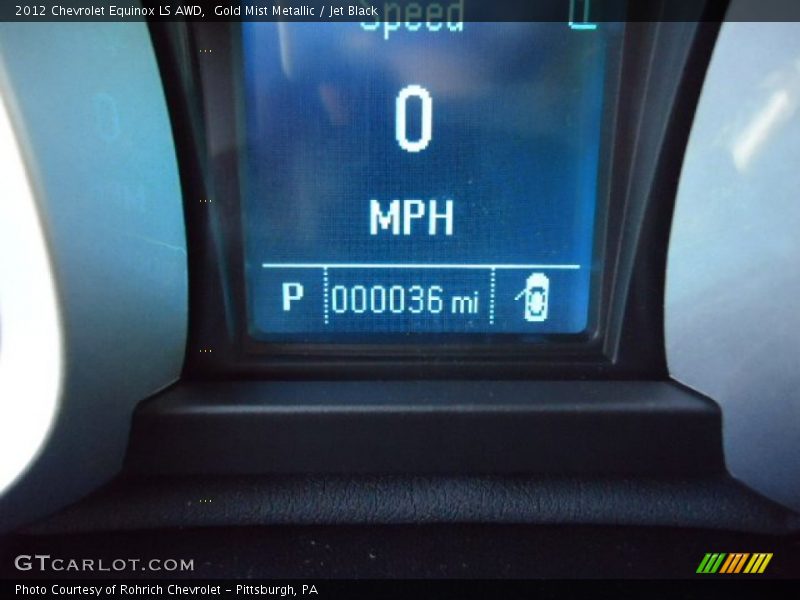 Gold Mist Metallic / Jet Black 2012 Chevrolet Equinox LS AWD