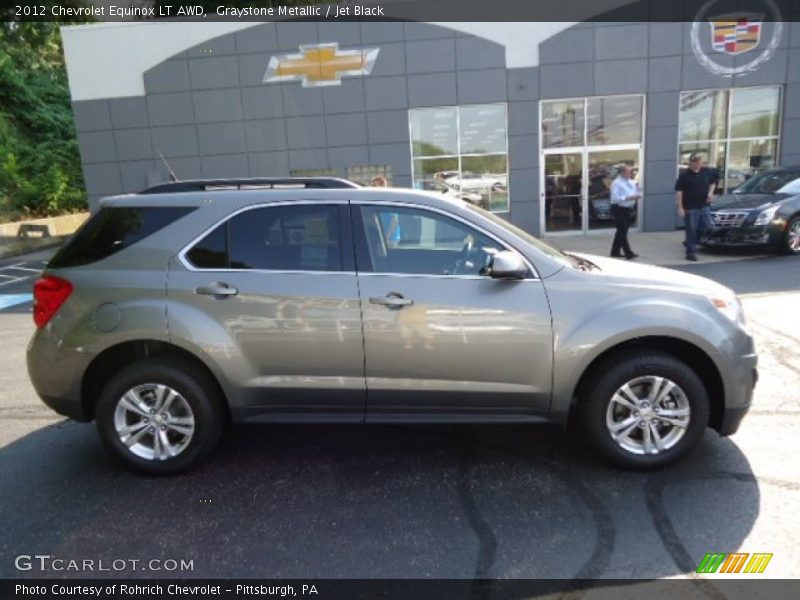 Graystone Metallic / Jet Black 2012 Chevrolet Equinox LT AWD