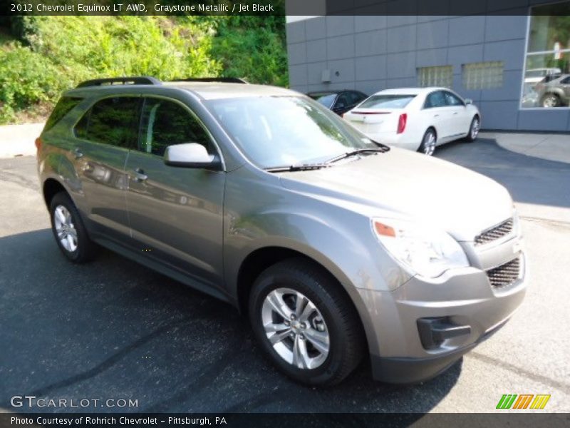 Graystone Metallic / Jet Black 2012 Chevrolet Equinox LT AWD