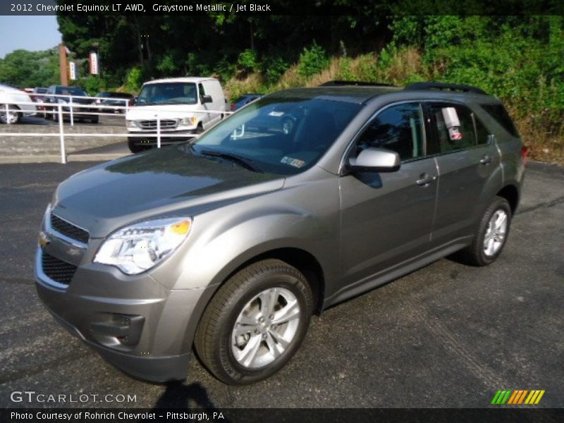 Graystone Metallic / Jet Black 2012 Chevrolet Equinox LT AWD