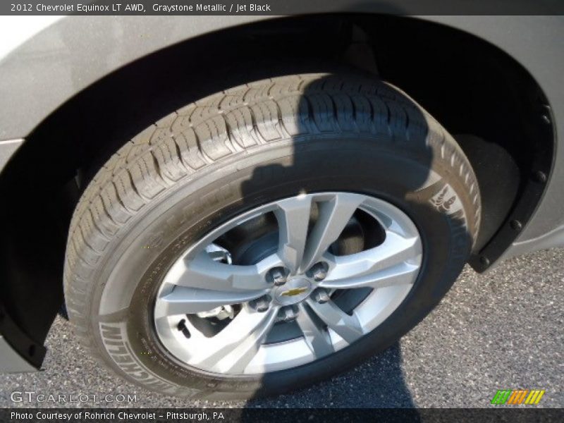 Graystone Metallic / Jet Black 2012 Chevrolet Equinox LT AWD