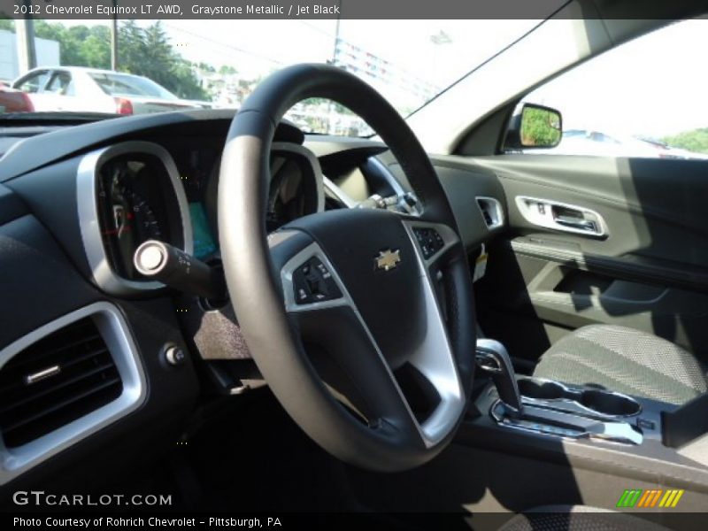 Graystone Metallic / Jet Black 2012 Chevrolet Equinox LT AWD