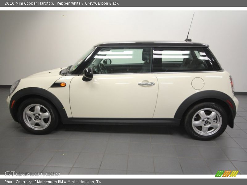 Pepper White / Grey/Carbon Black 2010 Mini Cooper Hardtop