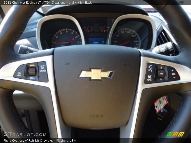Graystone Metallic / Jet Black 2012 Chevrolet Equinox LT AWD