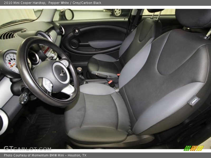 Pepper White / Grey/Carbon Black 2010 Mini Cooper Hardtop
