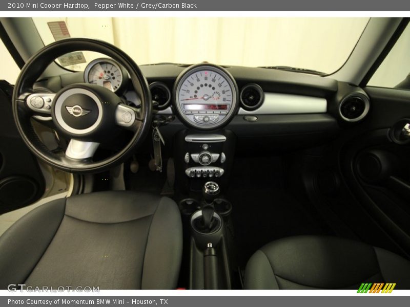 Pepper White / Grey/Carbon Black 2010 Mini Cooper Hardtop