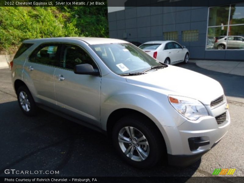 Silver Ice Metallic / Jet Black 2012 Chevrolet Equinox LS