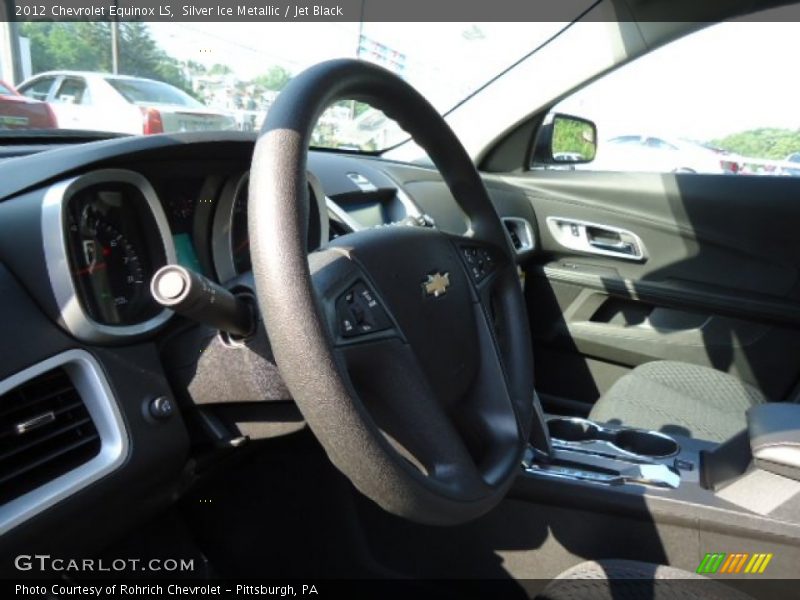 Silver Ice Metallic / Jet Black 2012 Chevrolet Equinox LS