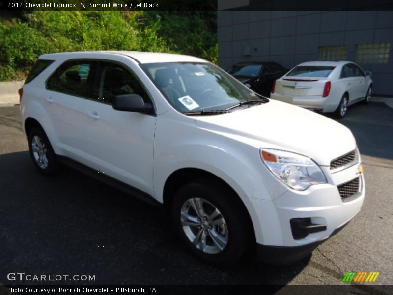 Summit White / Jet Black 2012 Chevrolet Equinox LS