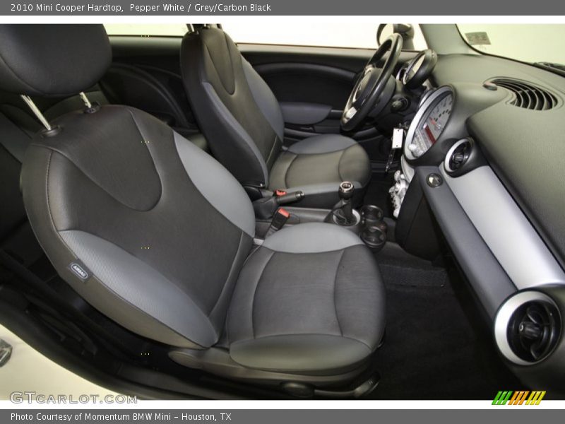 Pepper White / Grey/Carbon Black 2010 Mini Cooper Hardtop