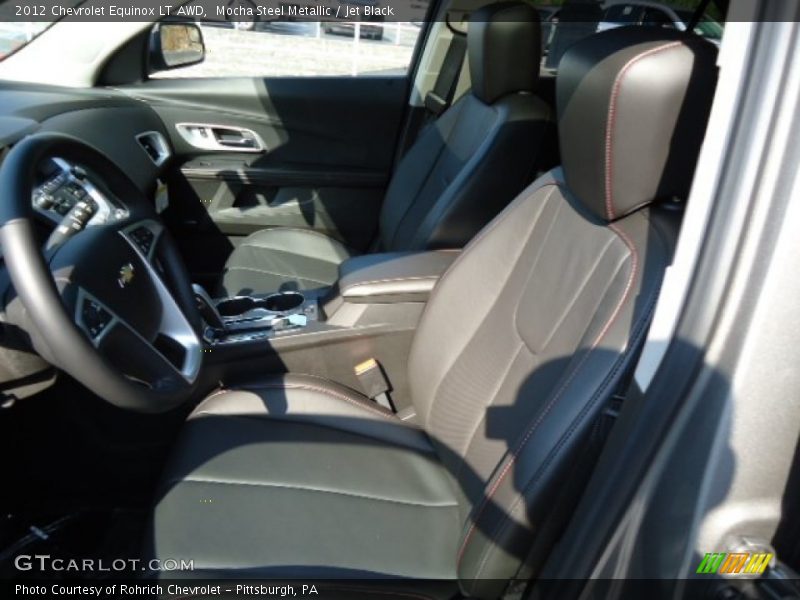 Mocha Steel Metallic / Jet Black 2012 Chevrolet Equinox LT AWD