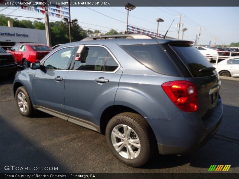 Twilight Blue Metallic / Jet Black 2012 Chevrolet Equinox LT