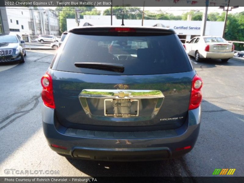 Twilight Blue Metallic / Jet Black 2012 Chevrolet Equinox LT