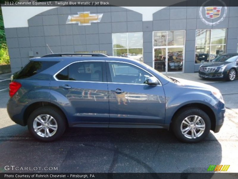 Twilight Blue Metallic / Jet Black 2012 Chevrolet Equinox LT