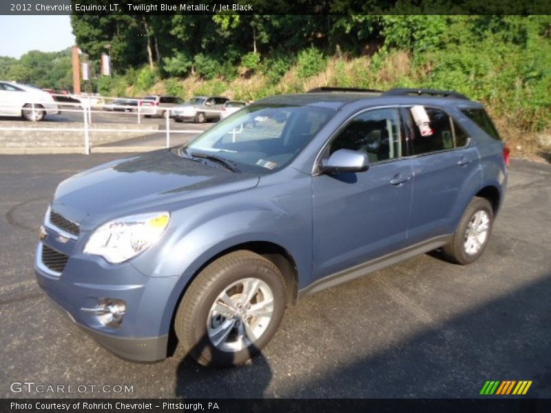 Twilight Blue Metallic / Jet Black 2012 Chevrolet Equinox LT