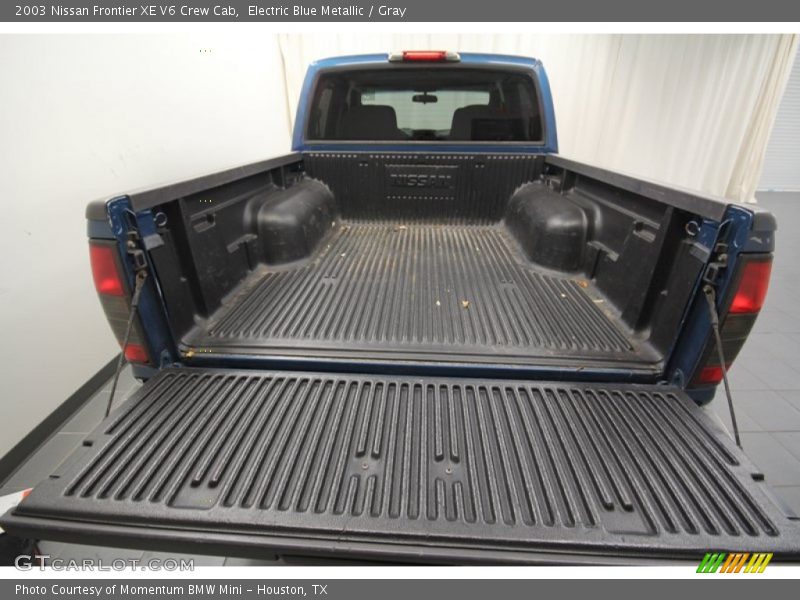 Electric Blue Metallic / Gray 2003 Nissan Frontier XE V6 Crew Cab