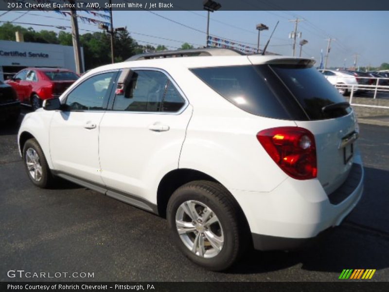 Summit White / Jet Black 2012 Chevrolet Equinox LT AWD