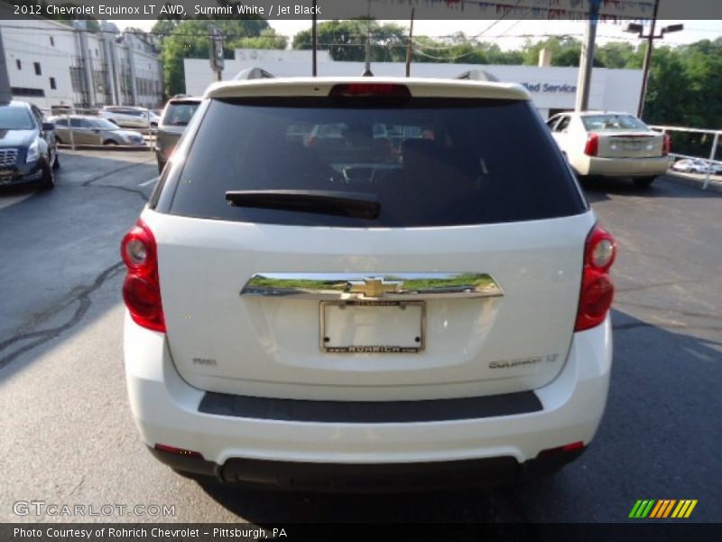 Summit White / Jet Black 2012 Chevrolet Equinox LT AWD