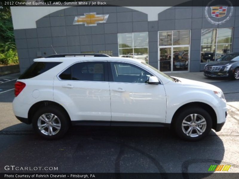 Summit White / Jet Black 2012 Chevrolet Equinox LT AWD