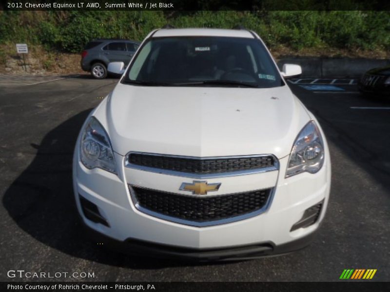 Summit White / Jet Black 2012 Chevrolet Equinox LT AWD