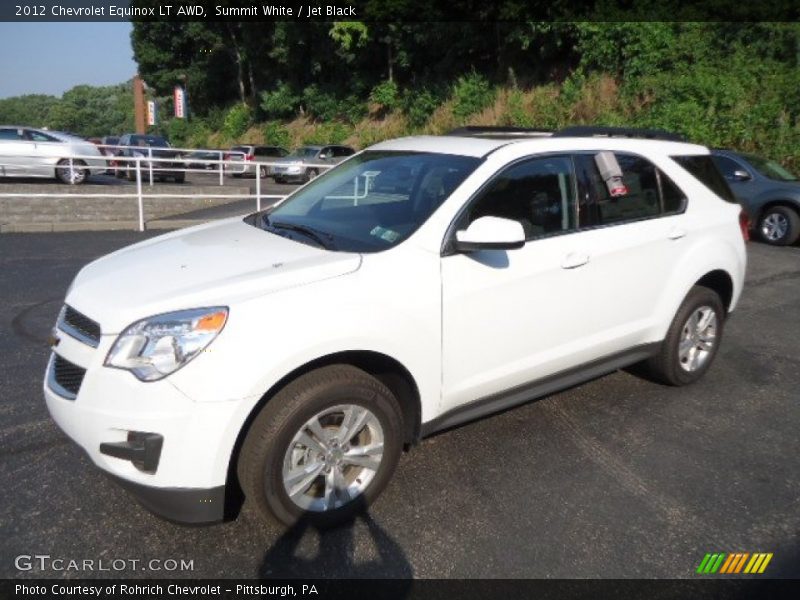 Summit White / Jet Black 2012 Chevrolet Equinox LT AWD